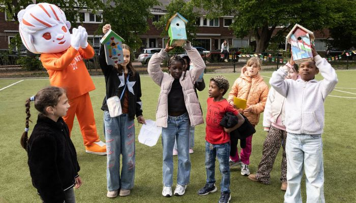 Een feestelijk moment voor de hele wijk