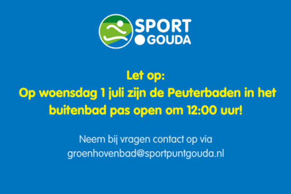 Peuterbaden open om 1200